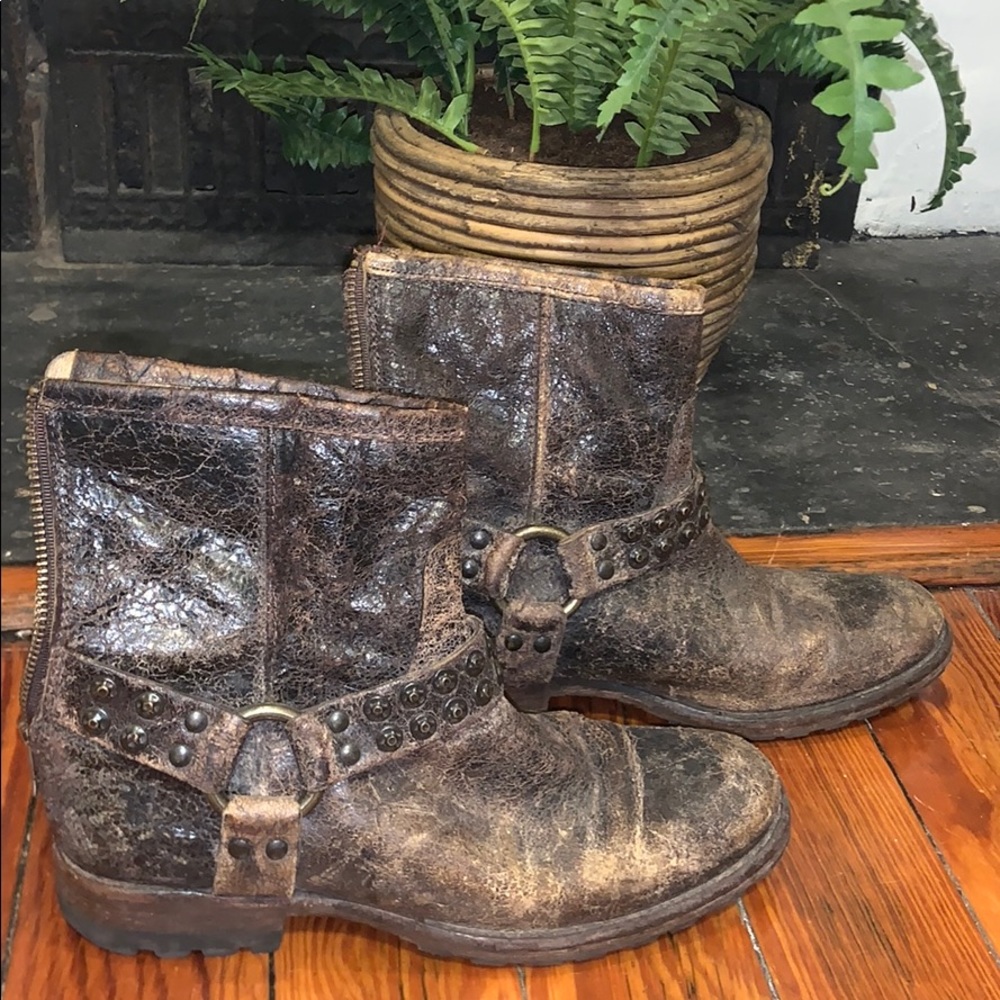 Frye Harness Mini Boots